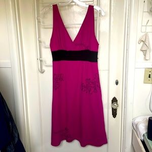 Smoking Lily Pink Hyacinth Midi Dress